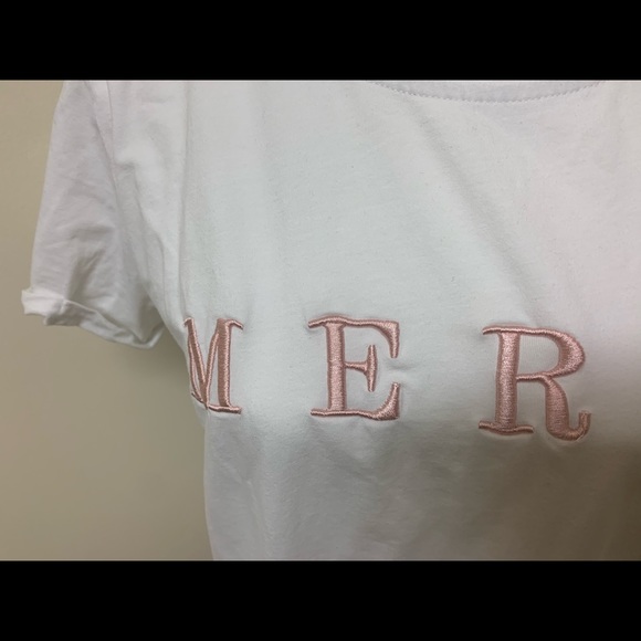 White Merci Tee - Picture 2 of 4